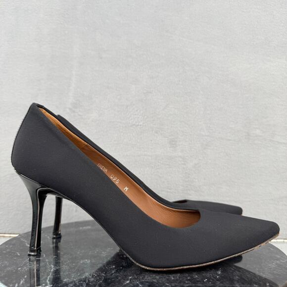 Donald J Pliner Treva Black Pump Platform Heels Vero Cuoio Women’s Size 9.5M US - Picture 3 of 9